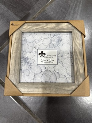 Lawrence Frames 5x5 Shadow Box Picture Frame   Weathered Gray