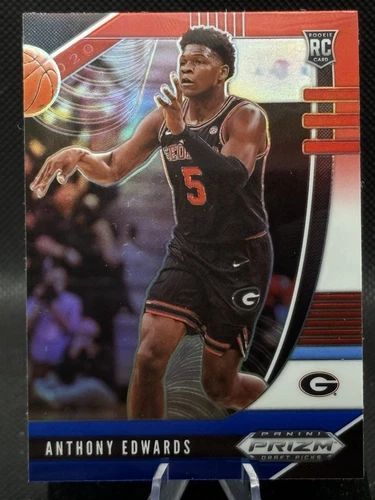 2020-21 Panini Prizm Draft RED WHITE & BLUE PRIZM #41 ANTHONY EDWARDS RC Rookie