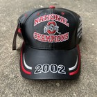 Vintage Ohio State Buckeyes Leather Hat Cap 2002 National Champs y2k nwt ncaa