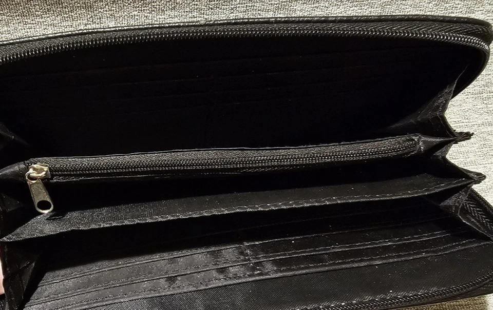 Nicole Miller Feminino New York Preto Clutch/Carteira Pulseira Couro Pebbled - Imagem 4 de 4