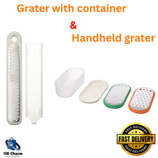 Neu IKEA UPFYLLD Reibe mit Behälter 4er Set gemischte Farben & Handrost