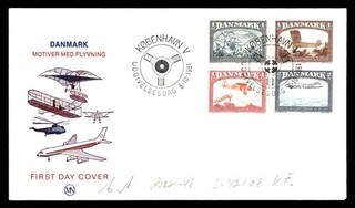 Mayfairstamps Denmark 1981 Aviation First Day Cover Four Stamp Set dda_10085