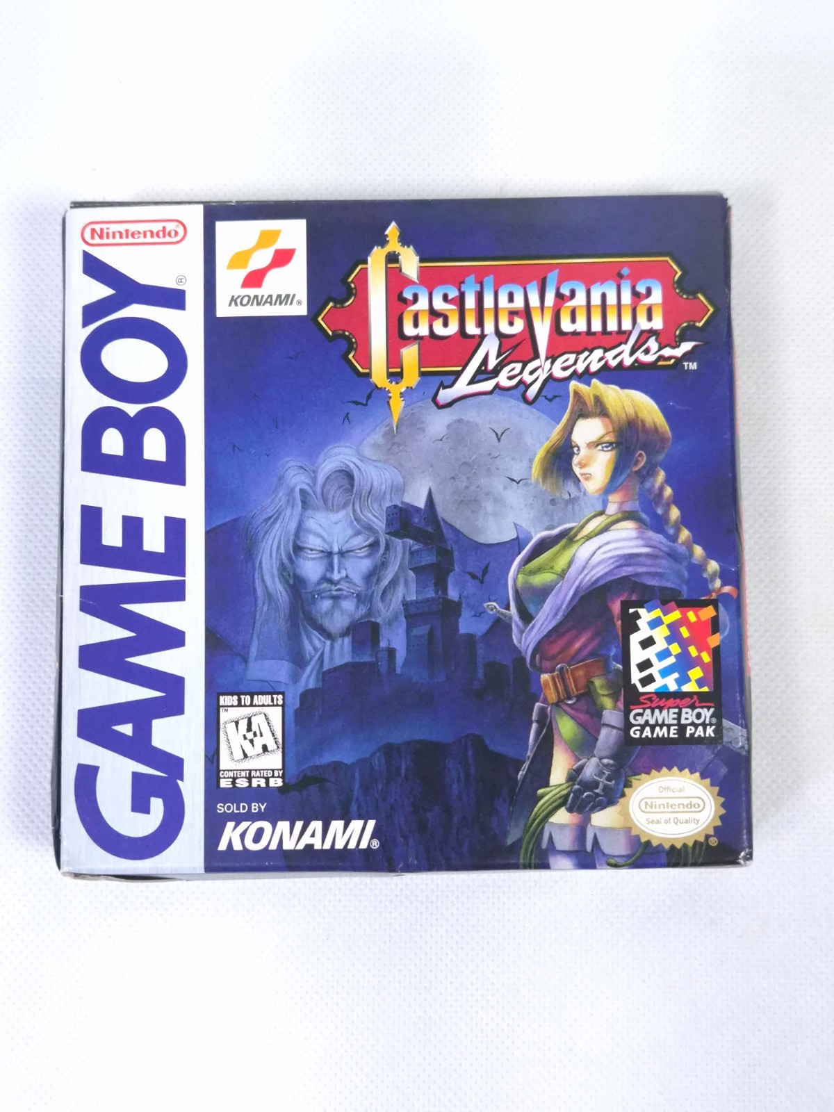 Vintage Authentic CASTLEVANIA LEGENDS Game Boy Game in Original Box no Manual