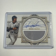 2022 definitive collection hideki matsui patch auto  #22 /40