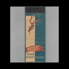 Matchbook Cover Massasoit Engraving Co Springfield, MA
