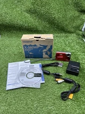 Olympus Waterproof X-560WP Digital Camera 10.0 MP 4x Zoom Red - Works