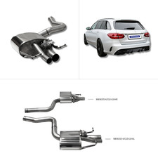 Bastuck Sportauspuff - 15+ Mercedes C-Klasse W205 AMG C63 8-Zylinder Limousine Bastuck Sportauspuff - 15+ Mercedes C-Klasse W205 AMG C63 8-Zylinder Limousine