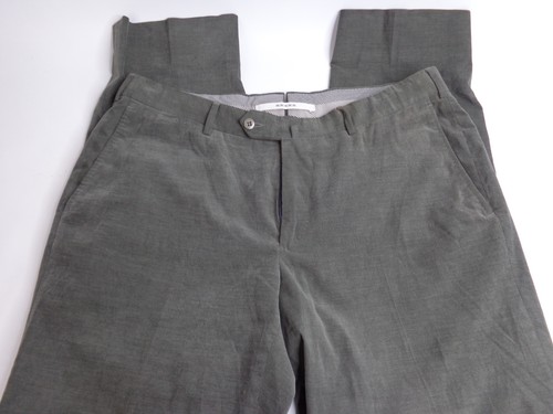 ERMENEGILDO ZEGNA MEN'S COTTON CASHMERE CASHCO LIGHT PANTS GRAY 36X31
