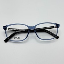 Christian Dior Eyeglasses Frame DiorEssentialIO SI 3000 Blue Rectangle 56-15-145