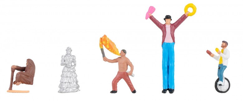 Faller 151683 HO Scale Street Artists pkg(5)