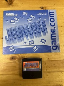 Jeopardy Game.Com Cartridge With Manual Tiger Electronics