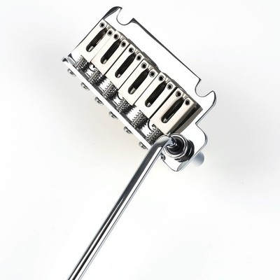 Electric Guitar Bridge Chrome 2-Point Tremolo 10.5mm with Brass Block and Zinc