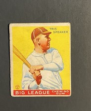 1933 Goudey Big League Chewing Gum - R319 Tris Speaker #89
