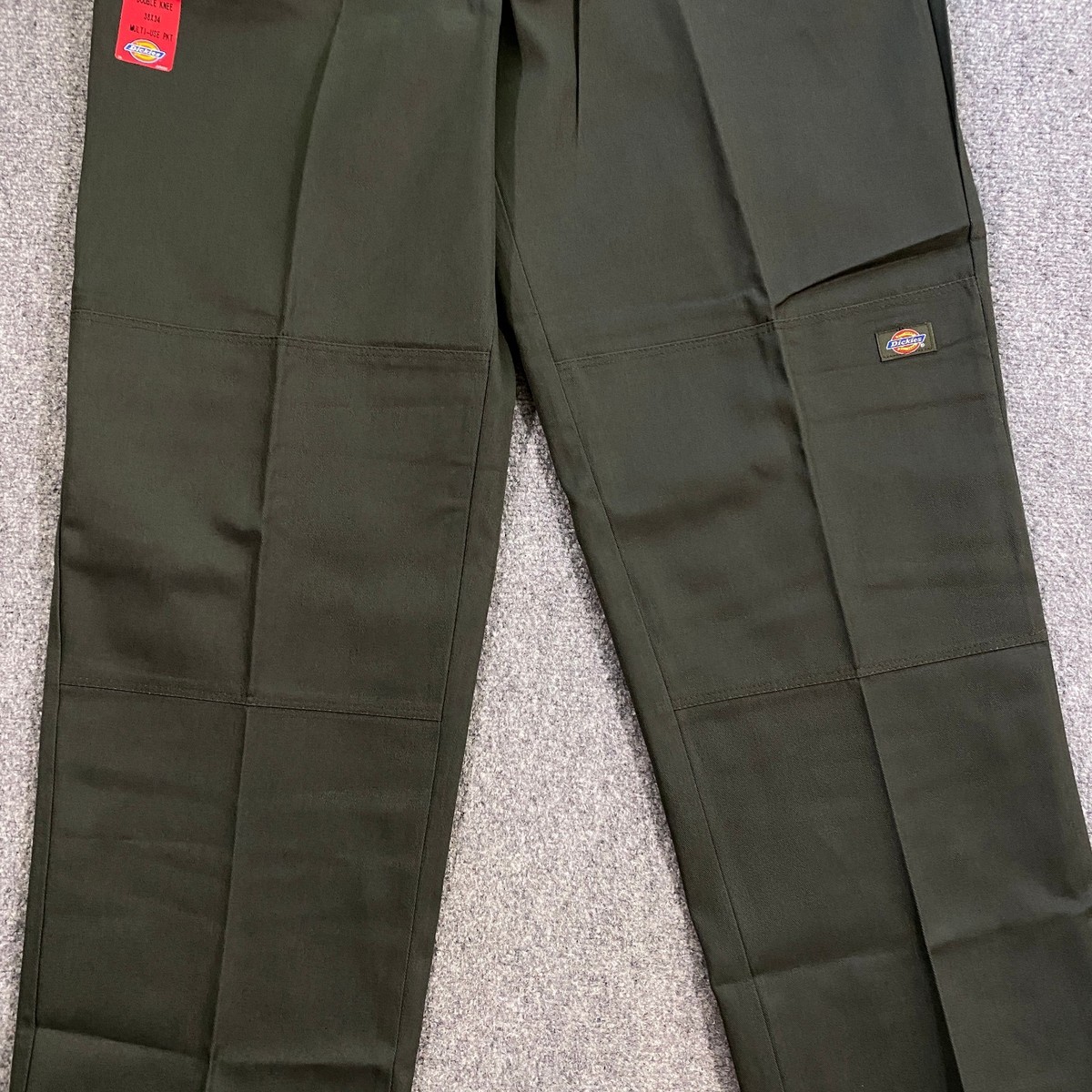 Dickies Y2K Double Knee Work Pants Adult 38x34 Dark Forest Green