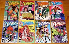 Marvel 1984-1985 X-MEN No. 177 FVF, 179 VF-, 180, 182, 185, 187, 189, 191 & 192