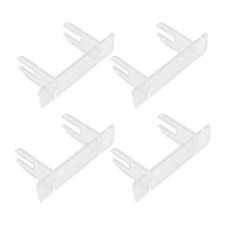  4pcs Chinese Hand Fan Stand Easel - Clear Stand with Groove - Folding Handheld