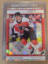 2025-26 OPC #p-60 GARNET HATHAWAY PREMIER 'DIAMOND FOIL' 19/75 UNIFORM # FLYERS