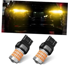 7443 7440 LED Bulb for Reverse Lights, 2024 Upgraded Super Bright T20 Yellow
