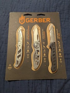 Gerber : 3-pack small EDC knives -NEW-