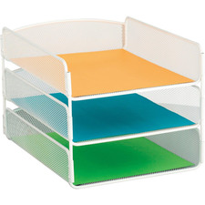 Safco Onyx Desk Organizer 3 Trays Office And Classroom Mailbox Paper And Mail