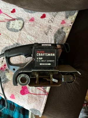 SEARS / CRAFTSMAN 3'' x 21'' BELT SANDER,  1 HP with black carrying case.