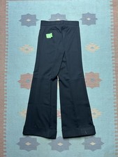 NEW Vintage 70s women s slacks rayon blend black NWT DEADSTOCK bell bottom 28x32