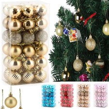 24/36Pcs Christmas Balls Shatterproof Xmas Tree Ornaments Hanging Ball Decor USA