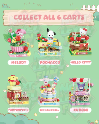 Official Sanrio Friends Strawberry Festival Building Blocks Sets