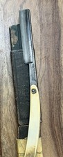 JA Henckels Twin Works Solingen Germany Vintage Black Straight Razor