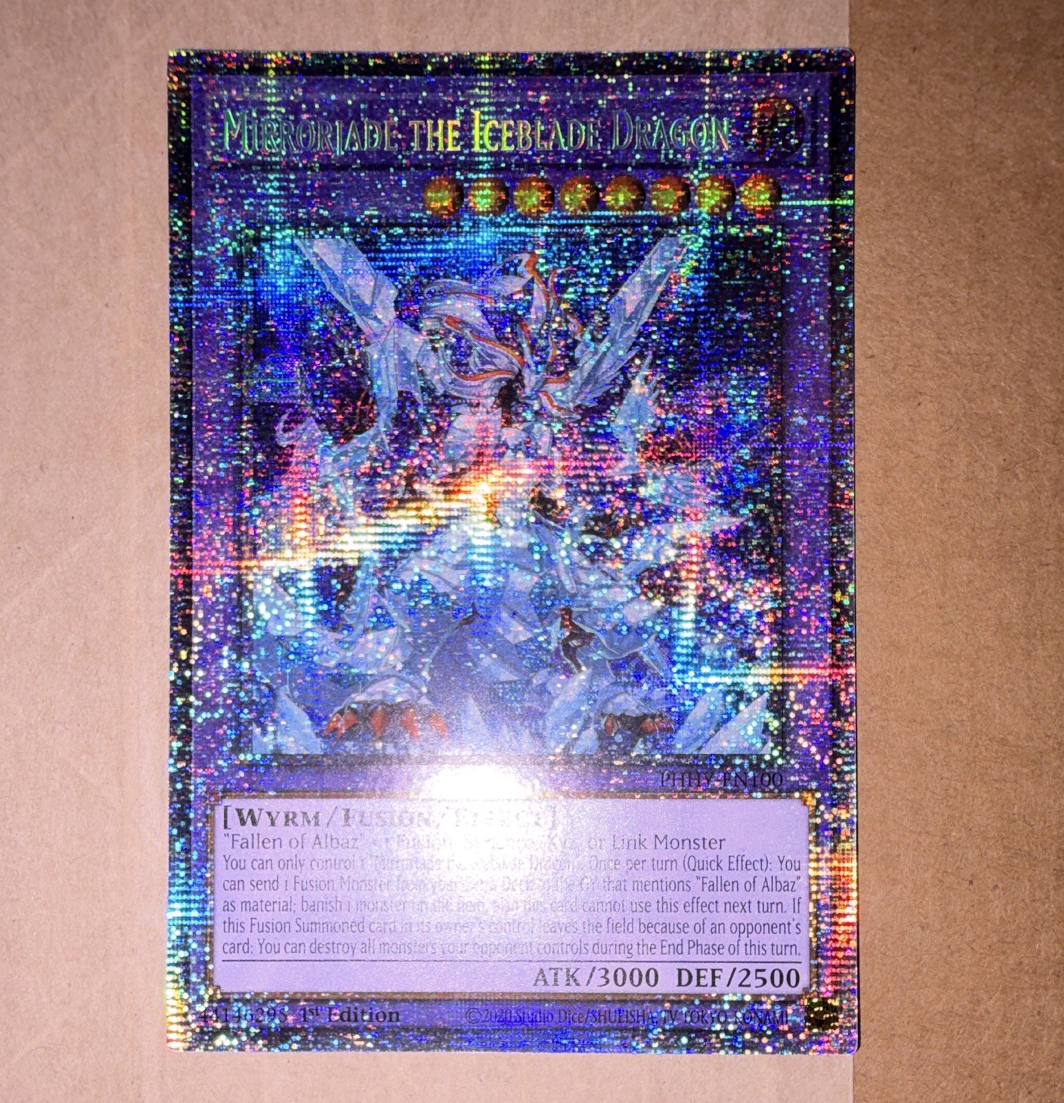 Yu-Gi-Oh! Photon Hypernova Mirrorjade the Iceblade Dragon PHHY-EN100 