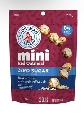   New Voortman Bakery Zero Sugar Mini Cookies Baked Wafers ICED OATMEAL 6.5oz
