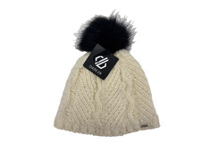 Dare 2B Remind II Bobble Hat, Womens Beanie One Size, Cream, New