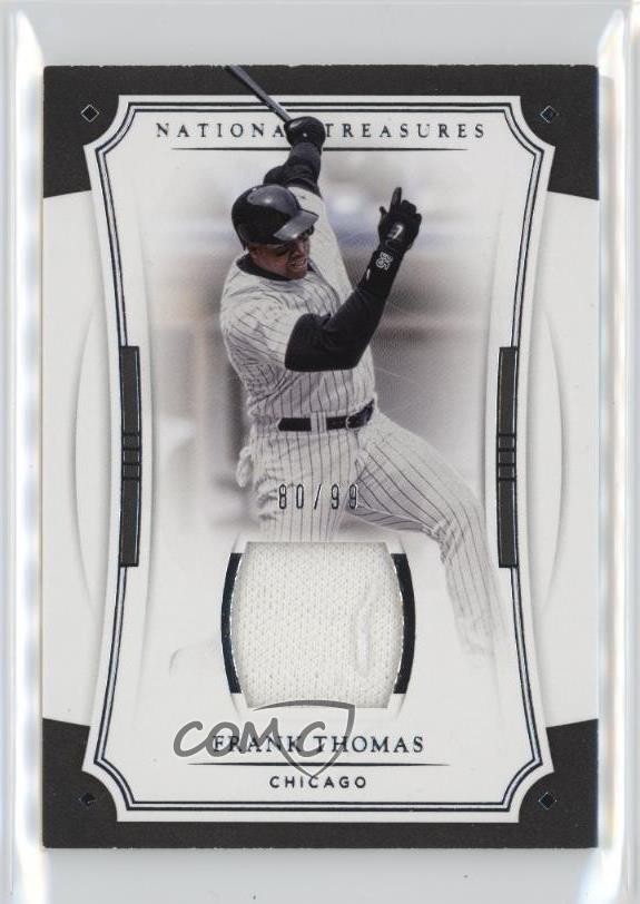 2017 Panini National Treasures 80/99 Frank Thomas #142 HOF 7u1
