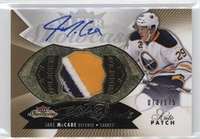 2014-15 Fleer Showcase Hot Prospects 73/175 Jake McCabe #182 Patch Auto l7u