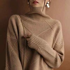 Cashmere Sweater Women Turtleneck Sweater Knitted Turtleneck Sweater Women