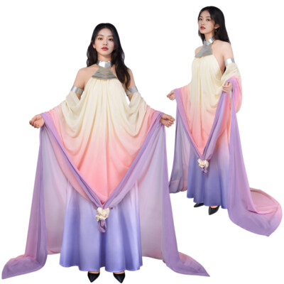 Cosplay Star Wars Queen Padmé Amidala Kleid Kostüme Halloween Karneval Anzüge