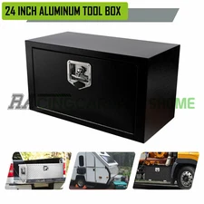 24" Steel Underbody Truck Tool Box with T-Handle Lock For Storage Smooth Surface