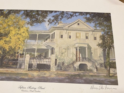 FIFTEEN MEETING STREET CHARLESTON,SOUTH CAROLINA VINTAGE PRINT BY SKIDMORE - Picture 3 of 8