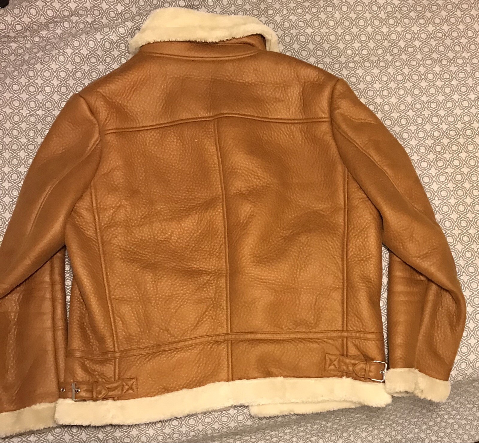 Genuine Leather Bomber Jacket 