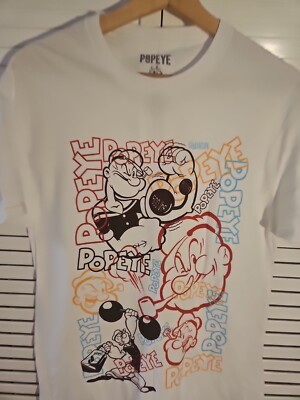  Popeye The Sailorman ''500lb Barbell'' Tee Shirt Size Medium (S219)