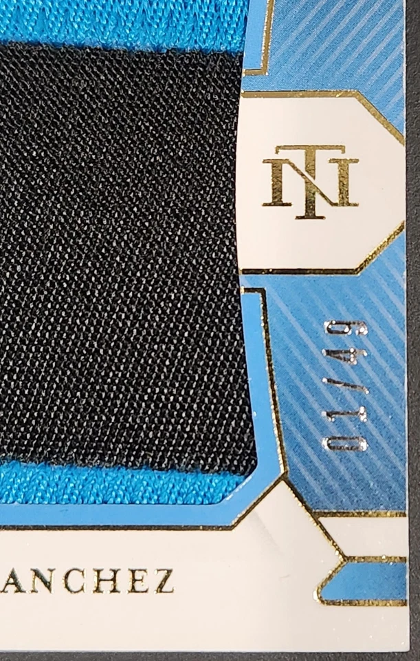 2021 National Treasures JESUS SANCHEZ 1/49 Rookie 4 color Patch Auto RPA - Image 3 of 4