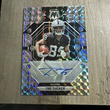 Tre Tucker Prizm Mosaic Autograph Card And Origins Card Numbered 134/149