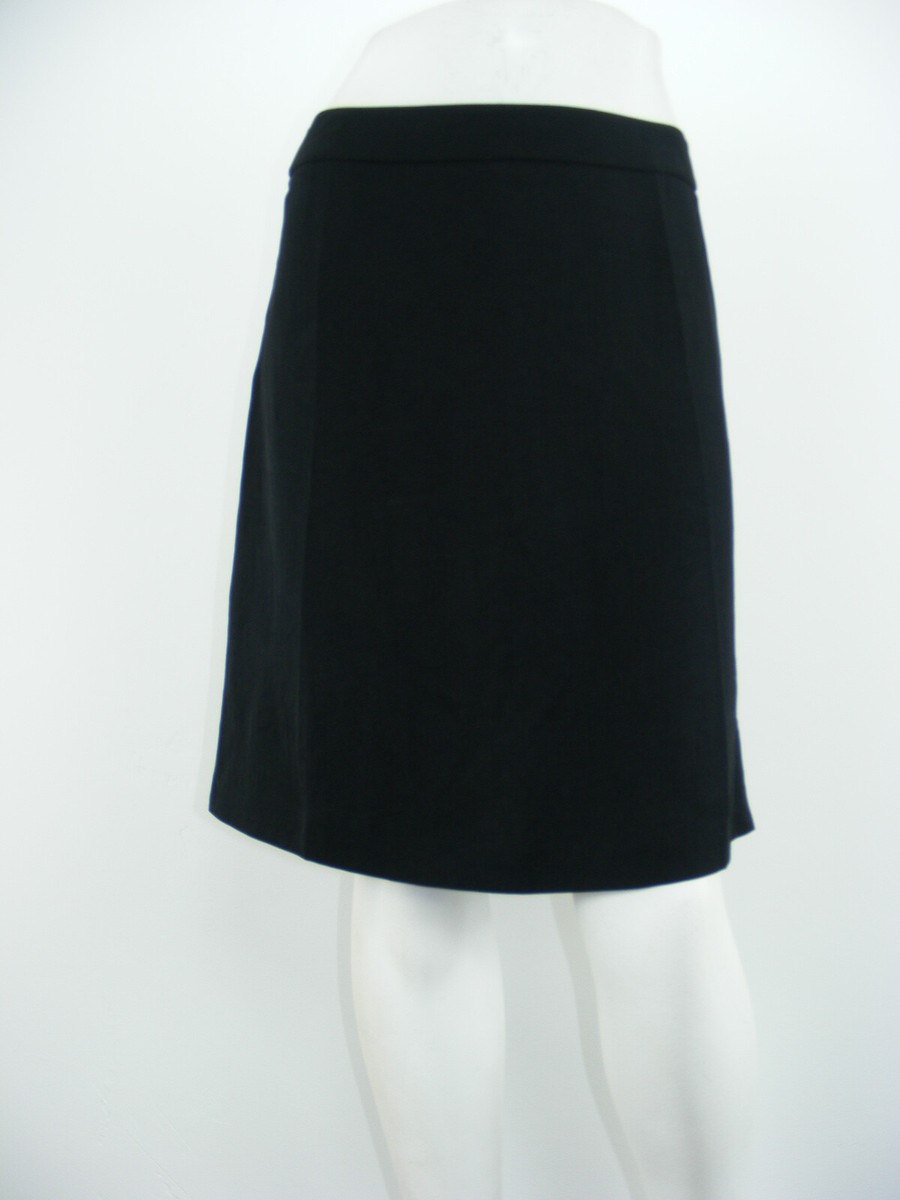 プラダ　スカート PRADA Skirt Black TriAcetate Tuxedo Stripe Knee-Length A