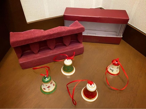 Villeroy & Boch Nostalgic Ornament Mini Bell 4 Set Christmas - Picture 3 of 10