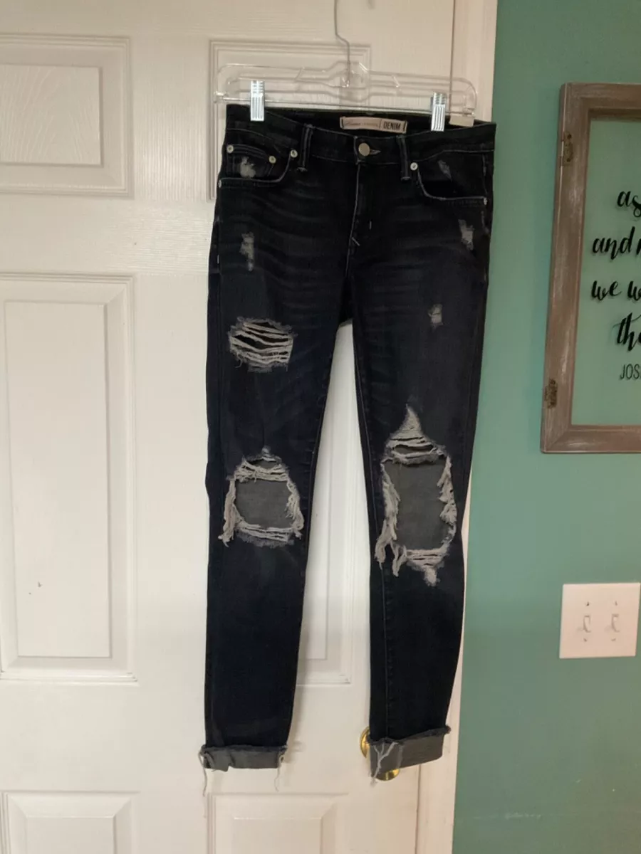 Destroyed black jeggings 2025