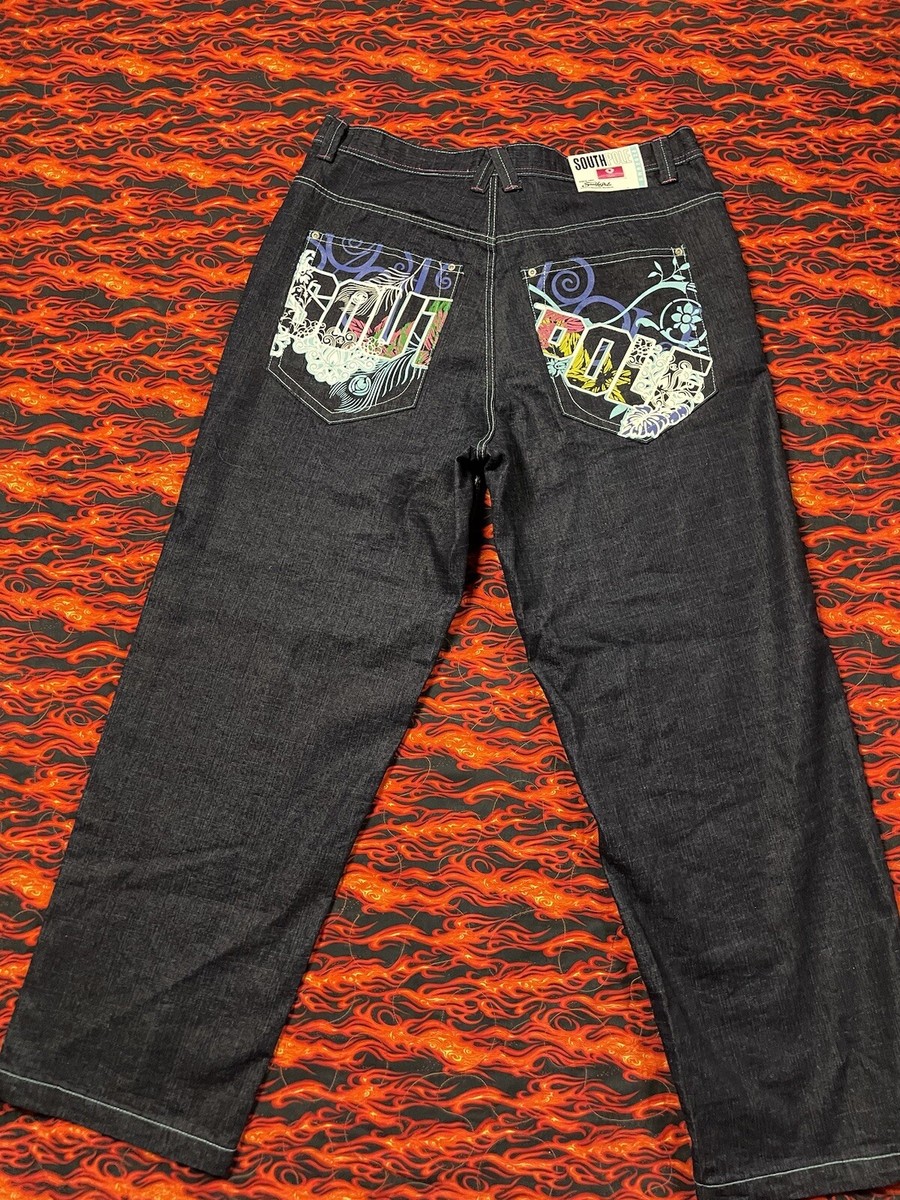 USA古着 southpole バギーデニムジーンズ w40 グランジ Y2K south pole hiphop デニム パンツ W40 【P-50】 | BRAVE