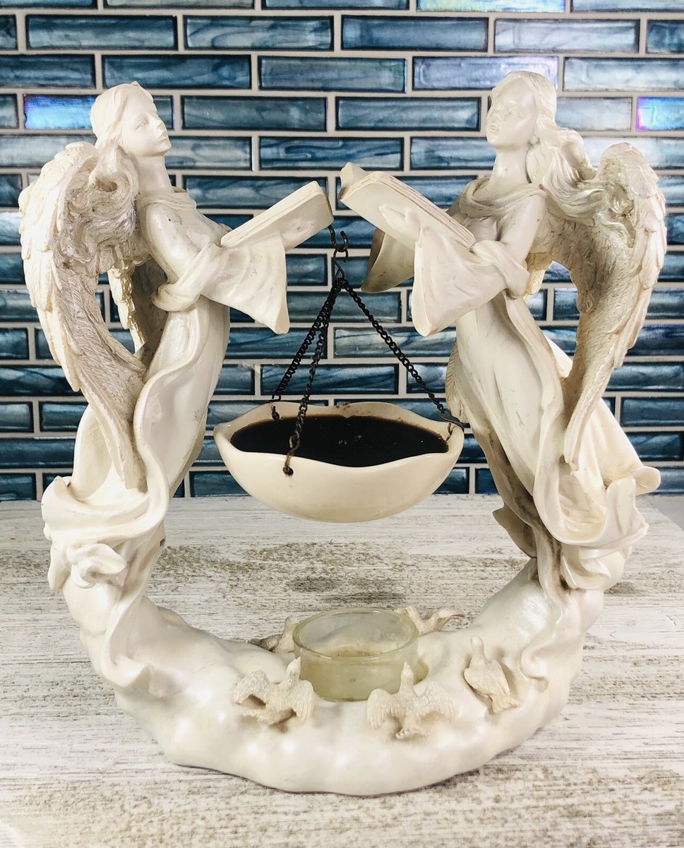 Yankee Candle Double White Angel Tart Wax Warmer Tealight Burner