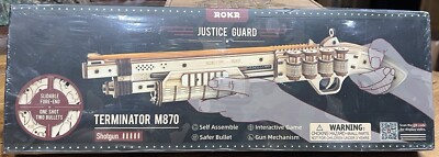 ROKR Terminator M870 3D Mechanical Wood Puzzle Kit Shotgun Adult Toy  Gifts