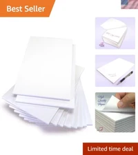 10 High-Quality Memo Pads - 5.5x8.5 Inches, 50 Sheets Each - Perfect for Office