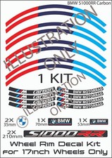 BMW Motorrad S1000RR FOR CARBON WHEELS Motorcycle Wheel Rim Decals Stripes Kit